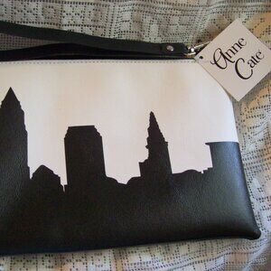 Anne Cate Black and White Cleveland City Bag-NWT